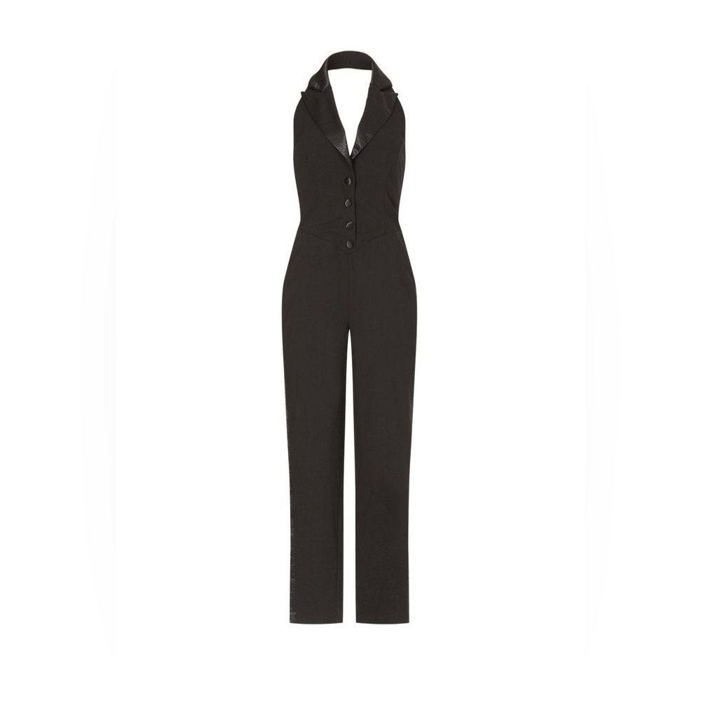 Ashley Park Tuxedo Jumpsuit in Black. NEW!